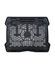 SOPORTE REFRIGERADOR NOTEBOOK CONCEPTRONIC ALUMINIO 15.6 ERGONOMICO BLACK