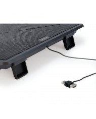 SOPORTE REFRIGERADOR NOTEBOOK CONCEPTRONIC ALUMINIO 15.6 ERGONOMICO BLACK