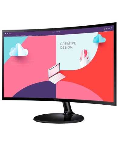 MONITOR SAMSUNG ESSENTIAL S3 24 CURVO LED FULL HD HDMI + VGA