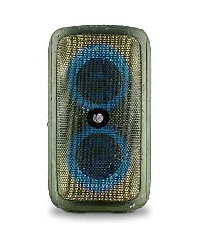 ALTAVOCES NGS ROLLER BEAST RGB PORTATIL WATERPROOF IPX5/BT/USB/AUX/FM GREEN