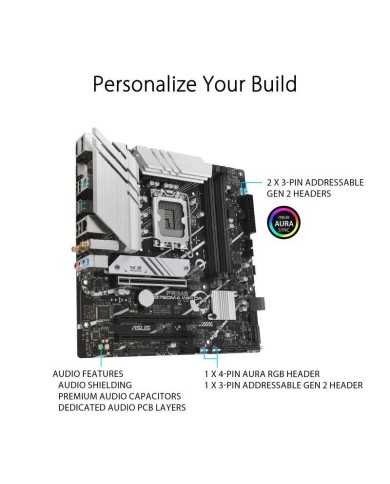 PLACA BASE ASUS B760M-A WIFI D4 M-ATX DDR4 HDMI + DP PLACA BASE ASUS B760M-A WIFI D4 M-ATX DDR4 HDMI + DP