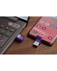 PEN DRIVE 128GB KINGSTON USB-A/USB-C 3.2 PURPLE