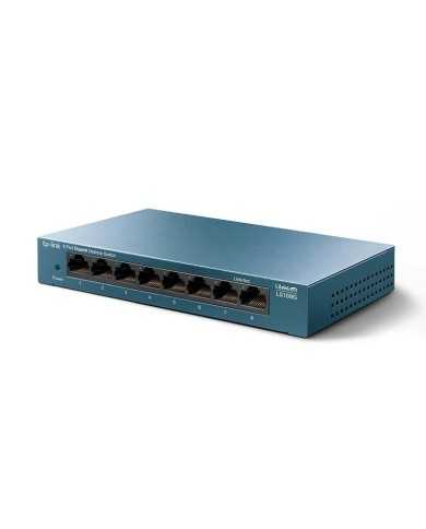 SWITCH TP-LINK GIGABIT 8 PUERTOS LS108GP POE+ METALICO