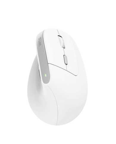RATON TRUST BAYO II ERGONOMICO ECO 2400 DPI WIRELESS RECARGABLE WHITE