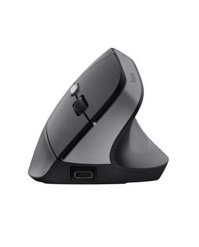 RATON TRUST BAYO II ERGONOMICO ECO 2400 DPI WIRELESS RECARGABLE BLACK