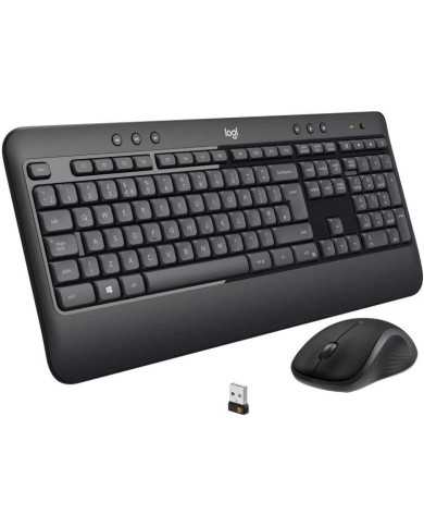 TECLADO + RATON LOGITECH MK540 WIRELESS BLACK TECLADO + RATON LOGITECH MK540 WIRELESS BLACK