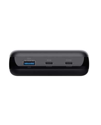BATERIA EXTERNA 100W USB-A + 2X USB-C BLACK BATERIA EXTERNA 100W USB-A + 2X USB-C BLACK