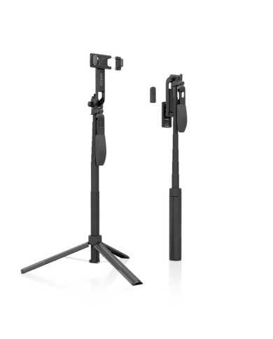 TRIPODE/PALO SELFIE AISENS + MANDO BLUETOOTH 3 IN 1 BLACK
