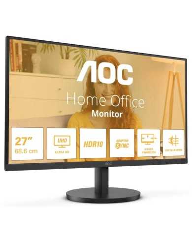 MONITOR AOC 27 4K UHD MULTIMEDIA HDMI DP BLACK
