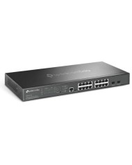 SWITCH TP-LINK OMADA L2+ 16 PUERTOS 2.5G + 2 SFP+ 10G 8 POE+