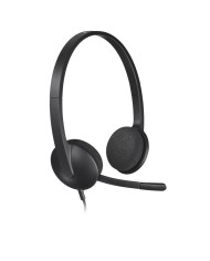 AURICULARES+ MICROFONO LOGITECH H340 USB BLACK