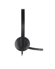 AURICULARES+ MICROFONO LOGITECH H340 USB BLACK