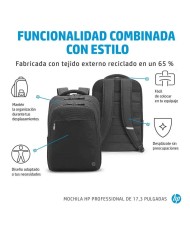 MOCHILA HP PROFESSIONAL BACKPACK 17.3 BLACK MOCHILA HP PROFESSIONAL BACKPACK 17.3 BLACK