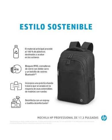 MOCHILA HP PROFESSIONAL BACKPACK 17.3 BLACK MOCHILA HP PROFESSIONAL BACKPACK 17.3 BLACK