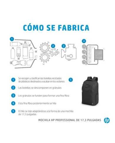 MOCHILA HP PROFESSIONAL BACKPACK 17.3 BLACK MOCHILA HP PROFESSIONAL BACKPACK 17.3 BLACK
