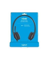 AURICULARES+ MICROFONO LOGITECH H340 USB BLACK