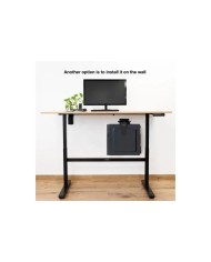 SOPORTE DE ESCRITORIO/PARED TOOQ PARA CPU 10KG BLACK