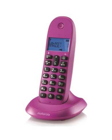 TELEFONO MOTOROLA C1001 LB+ DECT WIRELESS VIOLETA