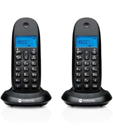 TELEFONO MOTOROLA C1002 CB+ DECT WIRELESS BLACK ( 2UD )