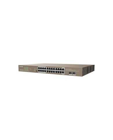 SWITCH IP-COM 24 PUERTOS GIGABIT POE 2 SFP RACK