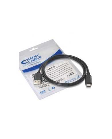 CABLE USB 3A TIPO USB-CM-AM NEGRO 0.5M NANOCABLE CABLE USB 3A TIPO USB-CM-AM NEGRO 0.5M NANOCABLE