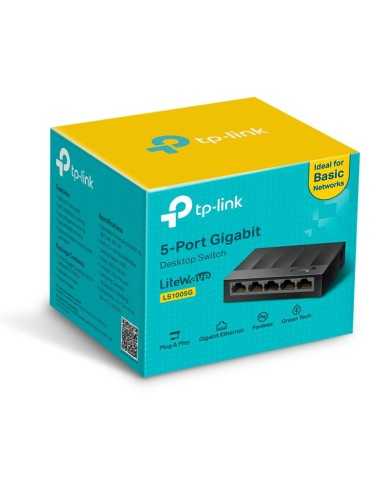 SWITCH TP-LINK GIGABIT 5 PUERTOS LS1005G SWITCH TP-LINK GIGABIT 5 PUERTOS LS1005G