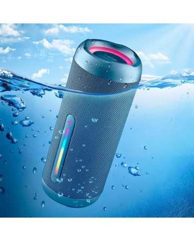ALTAVOCES NGS ROLLER FURIA 3 RGB PORTATIL WATERPROOF 60W IPX7/BT/USB BLUE