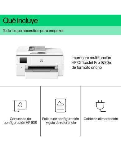 IMPRESORA HP MULTIFUNCION OFFICEJET PRO 9720E COLOR WIFI DUPLEX A3 WHITE
