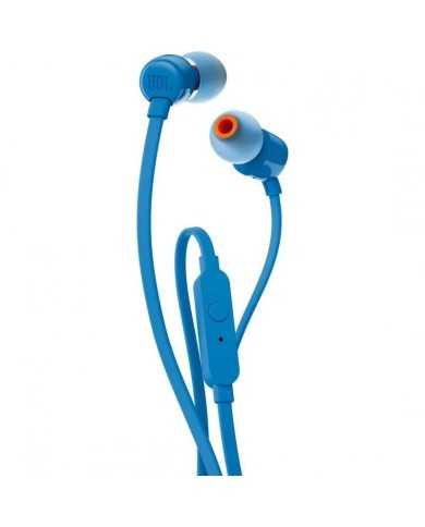 AURICULARES + MICROFONO JBL TUNE 110 IN EAR AUX BLUE AURICULARES + MICROFONO JBL TUNE 110 IN EAR AUX BLUE
