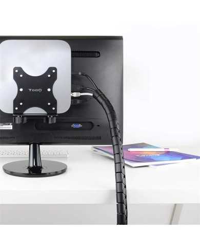 ORGANIZADOR DE CABLE NANOCABLE FLEXIBLE 25MM 1M BLACK ORGANIZADOR DE CABLE NANOCABLE FLEXIBLE 25MM 1M BLACK