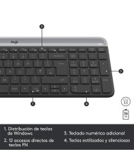 TECLADO + RATON LOGITECH MK470 WIRELESS