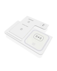 BASE CARGADOR AISENS SMARTPHONE/APPLE WATCH/AURICULARES WIRELESS WHITE