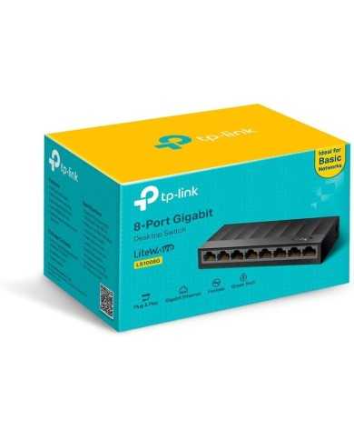 SWITCH TP-LINK GIGABIT 8 PUERTOS LS1008G SWITCH TP-LINK GIGABIT 8 PUERTOS LS1008G