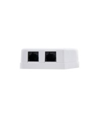 ROSETA DE PARED NANOCABLE 2XRJ45 CAT.6 UTP WHITE ROSETA DE PARED NANOCABLE 2XRJ45 CAT.6 UTP WHITE