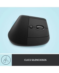 RATON LOGITECH LIFT VERTICAL WIRELESS ERGONOMIC 4000DPI 6 BOTONES BLACK