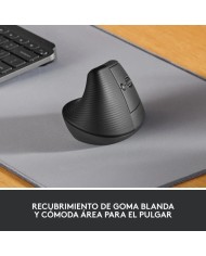 RATON LOGITECH LIFT VERTICAL WIRELESS ERGONOMIC 4000DPI 6 BOTONES BLACK