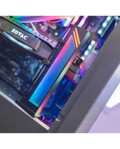 SOPORTE MARS GAMING PARA TARJETA DE VIDEO MAGNETICO RGB BLACK SOPORTE MARS GAMING PARA TARJETA DE VIDEO MAGNETICO RGB BLACK