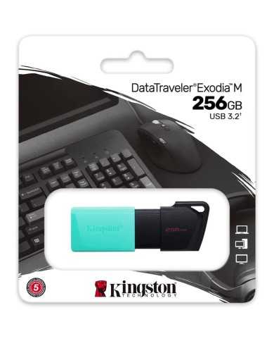 PEN DRIVE 256GB KINGSTON EXODIA USB 3.2 TURQUOISE