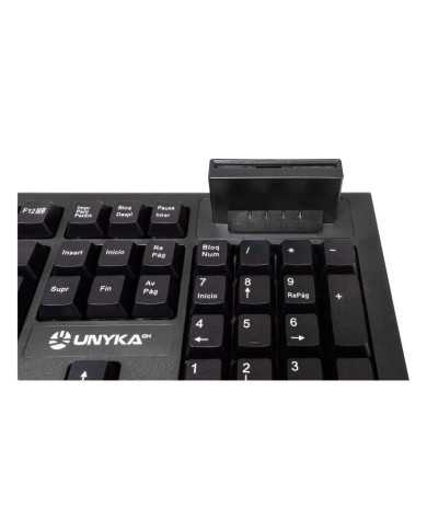 TECLADO + LECTOR UNYKA KB918 LECTOR INTELIGENTE TIPO PC/SC 2.0 DNIE SANITAR