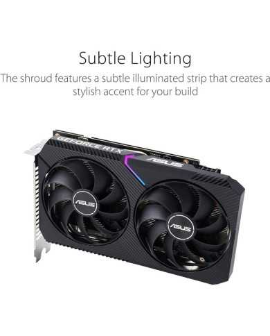 TARJETA DE VIDEO ASUS DUAL NVIDIA RTX3050 8GB V2 OC GDRR6 PCIE TARJETA DE VIDEO ASUS DUAL NVIDIA RTX3050 8GB V2 OC GDRR6 PCIE