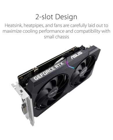 TARJETA DE VIDEO ASUS DUAL NVIDIA RTX3050 8GB V2 OC GDRR6 PCIE TARJETA DE VIDEO ASUS DUAL NVIDIA RTX3050 8GB V2 OC GDRR6 PCIE