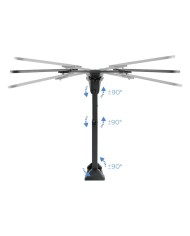 SOPORTE TV MONITOR TOOQ 23-55 30KG INCLINABLE/GIRATORIO