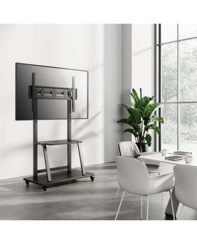 SOPORTE TV MONITOR AISENS SUELO CON RUEDAS 37-100 150KG BLACK/SILVER SOPORTE TV MONITOR AISENS SUELO CON RUEDAS 37-100 150KG BLACK/SILVER