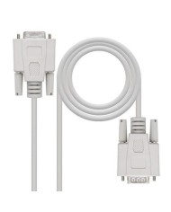 CABLE SERIE NANOCABLE RS232 DB9/M - DB9/H 3M WHITE CABLE SERIE NANOCABLE RS232 DB9/M - DB9/H 3M WHITE