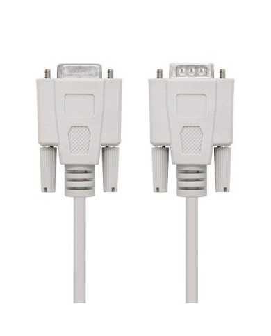 CABLE SERIE NANOCABLE RS232 DB9/M - DB9/H 3M WHITE CABLE SERIE NANOCABLE RS232 DB9/M - DB9/H 3M WHITE