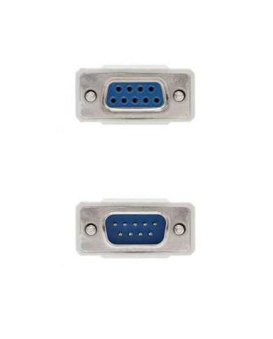 CABLE SERIE NANOCABLE RS232 DB9/M - DB9/H 3M WHITE CABLE SERIE NANOCABLE RS232 DB9/M - DB9/H 3M WHITE