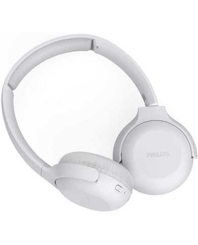 AURICULARES + MICROFONO PHILIPS TAUH202 BLUETOOTH WHITE