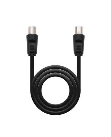 CABLE ANTENA TV 75 OHM M-H 1.8 M NANOCABLE BLACK