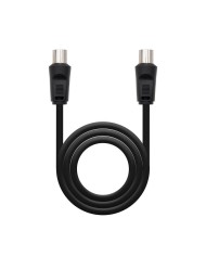 CABLE ANTENA TV 75 OHM M-H 1.8 M NANOCABLE BLACK