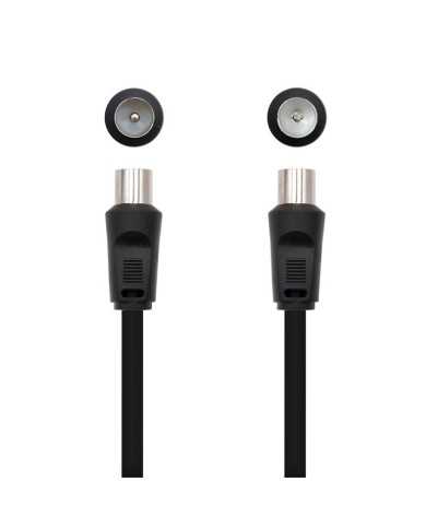 CABLE ANTENA TV 75 OHM M-H 1.8 M NANOCABLE BLACK